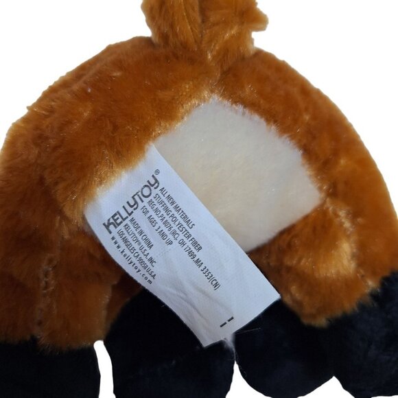 Kellytoy Reindeer Christmas Plush Stuffed Animal Brown Pink 11" - Picture 6 of 6